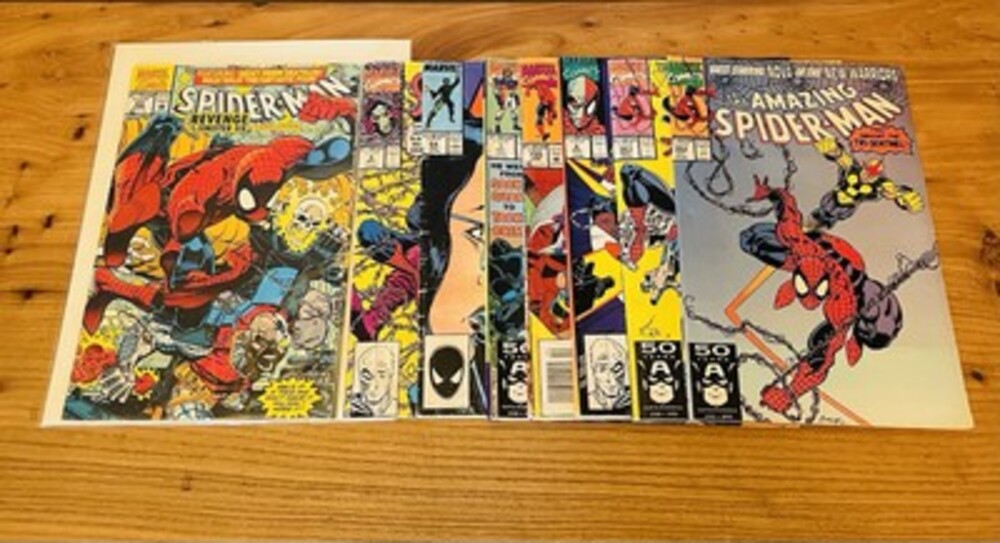 Mixed Lot of 8 Marvel / DC Comic Books Spider Man NFL Super Pro #1 Sleepwalker
